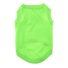 100% Cotton Dog Tanks (Color: Green Flash, size: X-Small)