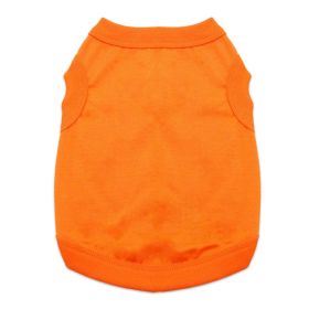 100% Cotton Dog Tanks (Color: Sunset Orange, size: X-Small)