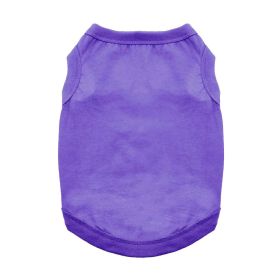 100% Cotton Dog Tanks (Color: Ultra Violet, size: X-Small)